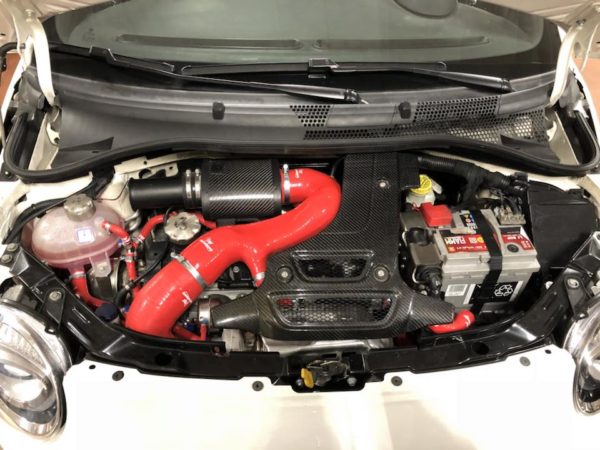 Durite aspiration d'air en silicone renforcée pour Abarth 500 réplique Biposto – Image 2