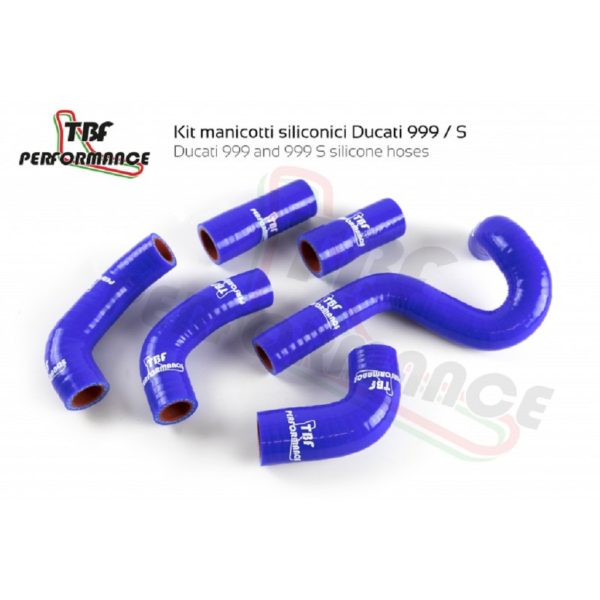 Kit de 6 durites en silicone renforcé pour circuit de refroidissement sur Ducati 999 S – Image 2