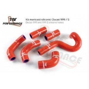 Kit de 6 durites en silicone renforcé pour circuit de refroidissement sur Ducati 999 S