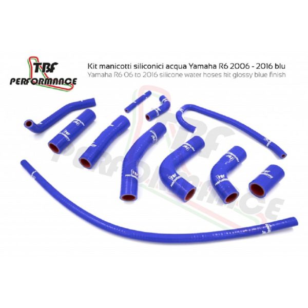 Kit de durites en silicone pour circuit de refroidissement, Yamaha R6 de 2006 à 2016