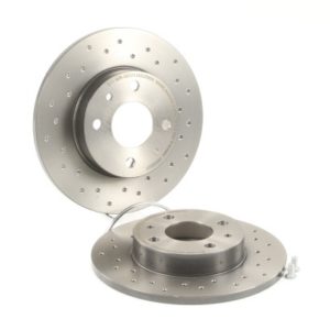 Disque de frein Brembo 08.5085.31 arrière percé pour Abarth 500 / 595 / 695