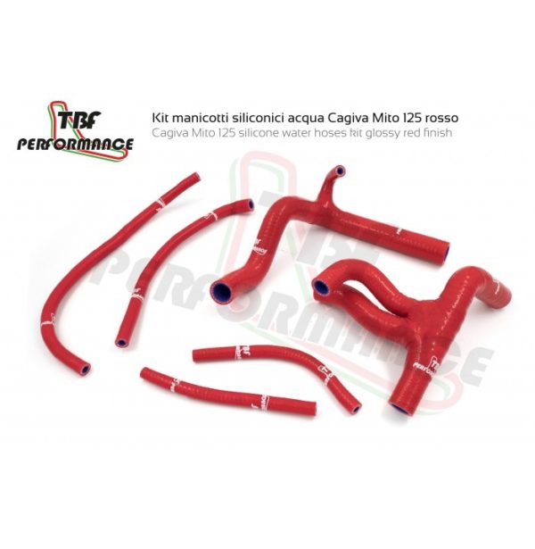 Kit de durites en silicone pour circuit de refroidissement Cagiva Mito 125 - 2T toutes les versions – Image 2
