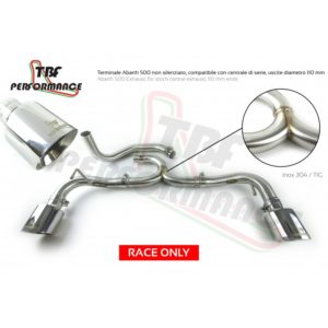 Échappement libre TBF 2.0 pour Abarth 500 / 595 / 695