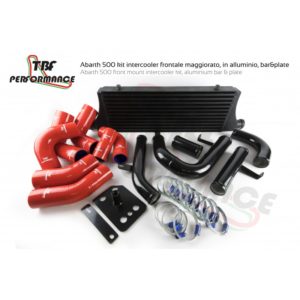 Kit intercooler frontale gros volume en aluminium pour Abarth 500/595/695