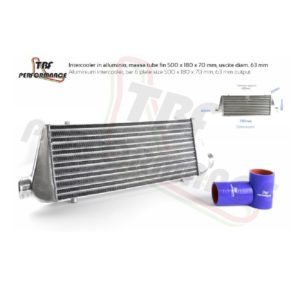 Intercooler frontal universel 500X180 en aluminium "TBF Performance"