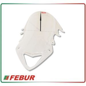 Bulle en plexiglas transparent Febur avec relief BMW S1000RR 2009/14
