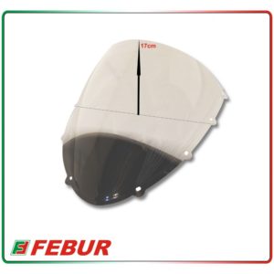 Bulle en plexiglas transparent Febur avec relief Ducati 848 1098 1198 2007-2013
