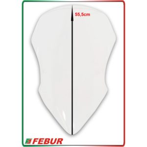 Bulle en plexiglas transparent Febur avec relief Ducati Multistrada 1200 2015-2017