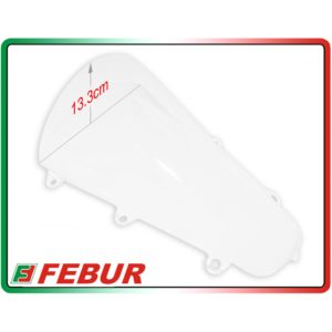 Bulle en plexiglas transparent Febur avec relief Honda CBR 1000 RR 2017-2019