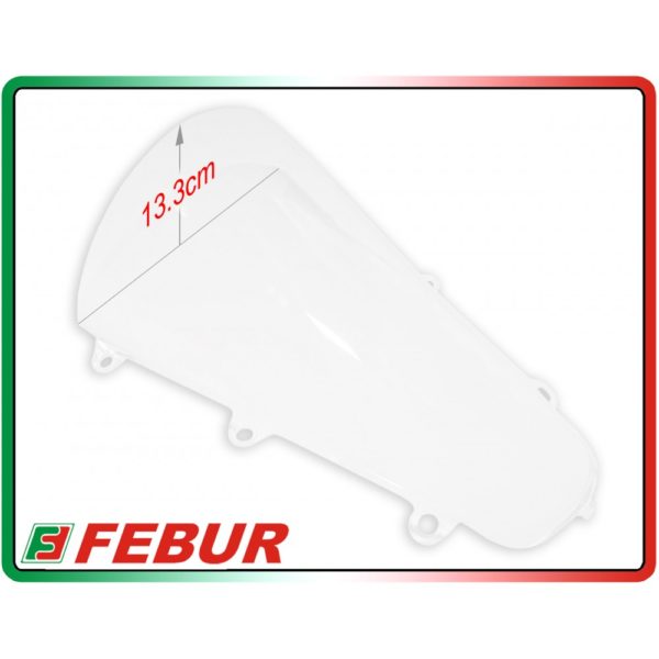 Bulle en plexiglas transparent Febur avec relief Honda CBR 1000 RR 2017-2019