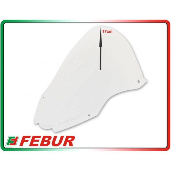 Bulle en plexiglas transparent Febur avec relief Kawasaki ZX-10R 2016