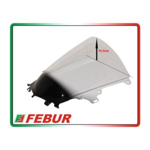 Bulle en plexiglas transparent Febur avec relief Yamaha R1 R1M 2015-2019