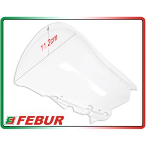 Bulle en plexiglas transparent Febur avec relief Yamaha R3 2015-2018