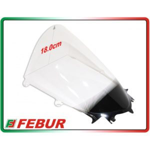 Bulle en plexiglas transparent Febur avec relief Yamaha R6 2017-2019