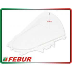 Bulle en plexiglas transparent Febur avec relief Yamaha R3 2019