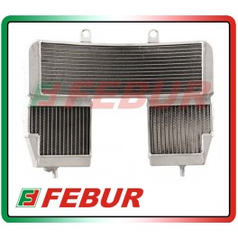 Radiateur d'eau Febur en alu Street/Racing Aprilia RSV 1000 2000-2003
