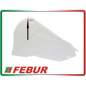 Bulle en plexiglas transparent Febur avec relief Yamaha YZF R6 Trophée SS 2008-2016