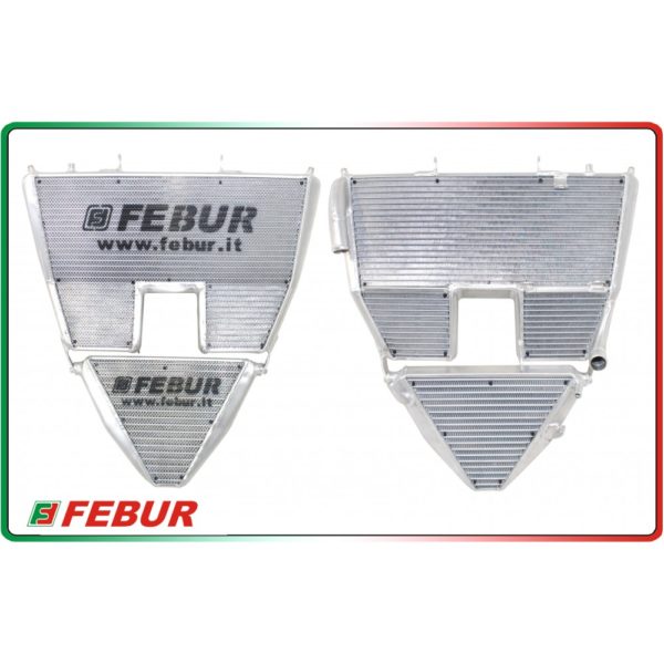 Radiateur Febur eau et huile Racing pour Aprilia RSV 1000 2004-2008