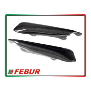 Caches en carbone Febur pour échappements Termignoni Ducati Hypermotard (2008-2012)