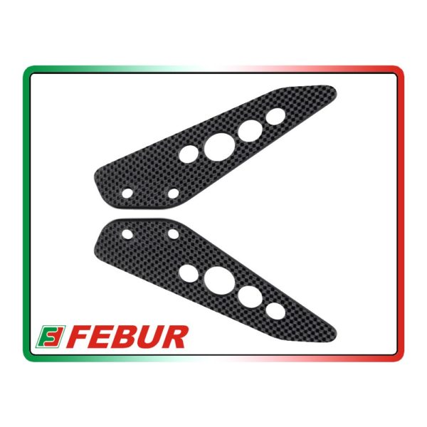 Cache repose pied passager carbone Fébur Ducati Multistrada 1000 1100 2003-2009