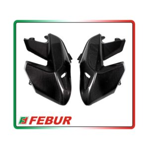 Paire de cache réservoir en carbone Fébur Ducati Hypermotard 796 1100 2008-2012
