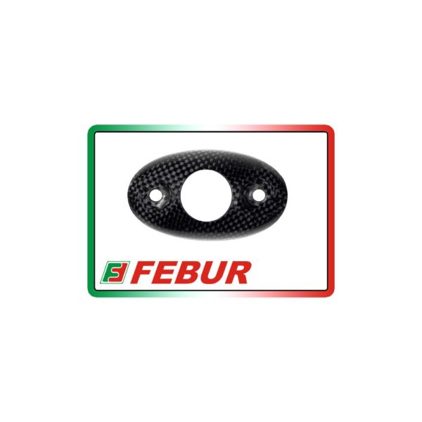 Pare-chaleur d'échappement carbone Fébur pour Ducati Hypermotard 796 1100 2008-2012