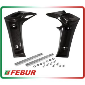 Paire de panneaux latéraux en carbone Fébur Yamaha FZ6 2003-2009