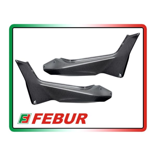 Paire de cache latéraux carbone Fébur Ducati Multistrada 1200 (2010-2014)