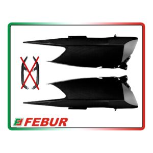 Cache latéraux arrière sans trous carbone Fébur Yamaha T-Max 500 (2008-2011)