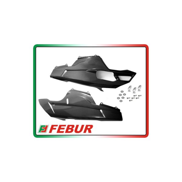 Paire de cache carbone Fébur Ducati 848 1098 1198 (2007-2013)