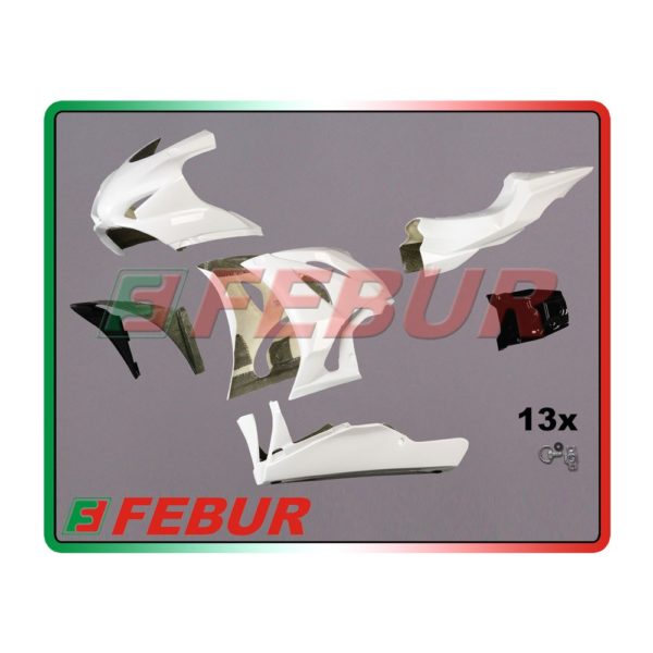 Carénage complet Fébur en fibre de verre Suzuki GSX-R 1000 2017-2019