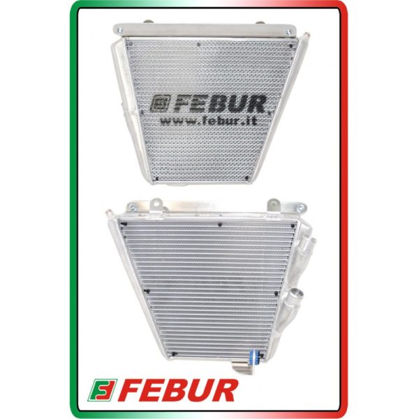 Radiateur Stock Febur supplémentaire pour Kawasaki Ninja 400 R (2018-2019)