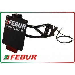 Porte-plaque d'immatriculation bas en aluminium Febur Yamaha T-Max 530 (2012-2016)