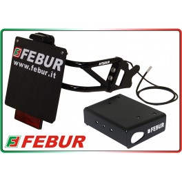Porte-plaque d’immatriculation bas en aluminium Febur Yamaha T-Max 530 (2017-2019)
