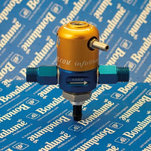 Régulateur de pression d’essence asymétrique “Bonalume RPBARV6GOLD” Gold Series pour Alfa Romeo 75, 90 & 164 moteur V6