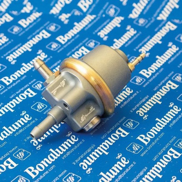 Régulateur de pression d’essence asymétrique “Bonalume RPBFAL1-GOLD” pour Alfa Romeo 155 2.0 turbo Q4, Lancia Delta 1.6 HF & 2.0 HF