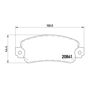 Plaquettes de freins arrière "Brembo P23014" pour Lancia Delta 1.6 HF turbo, 2.0 HF Integrale 8V, Thema