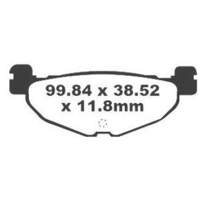 Plaquettes de frein arrière "Premier P352SC" pour Yamaha T-Max 500 & Majesty 400