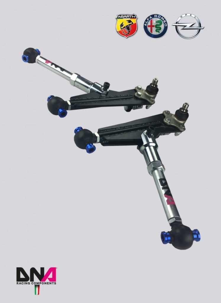 Kit de triangles de suspension avant DNA Racing Fiat/Abarth/Opel ACA