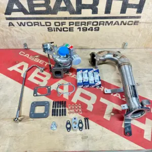Kit complet turbo Mitsubishi TD04 pour Abarth 500, 595, 695 avec moteur 1.4 T-Jet EURO 6