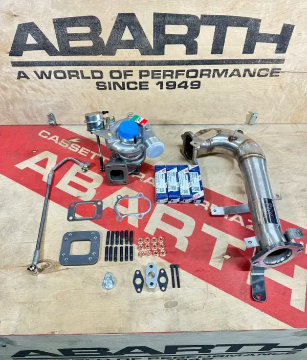 Kit complet turbo Mitsubishi TD04 pour Abarth 500, 595, 695 avec moteur 1.4 T-Jet EURO 6