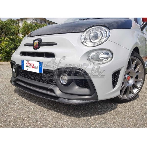 Rajoute de spoiler avant en carbone Sforza ABH595/16-C16 pour Abarth 595