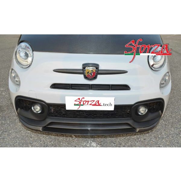 Rajoute de spoiler avant en carbone Sforza ABH595/16-C16 pour Abarth 595 – Image 2