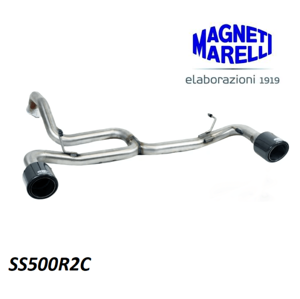 Échappement terminal Magneti Marelli Bombardone SS500R2C carbone “Elaborazioni 1919” pour Abarth 500 – Image 2