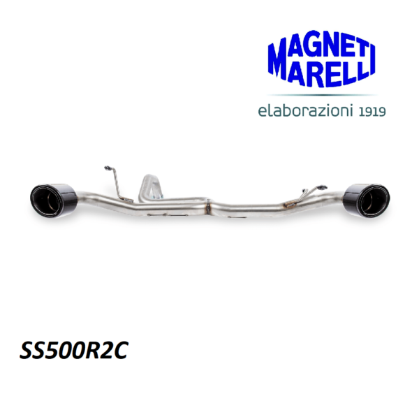 Échappement terminal Magneti Marelli Bombardone SS500R2C carbone “Elaborazioni 1919” pour Abarth 500 – Image 3