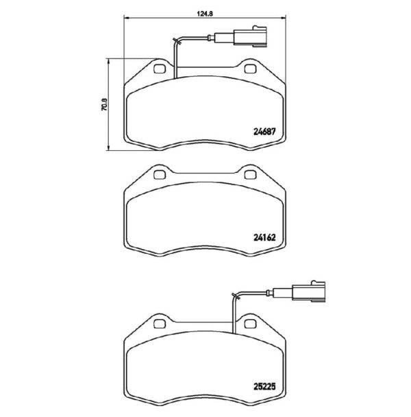 Plaquettes de freins avant Brembo P23139 pour Abarth 500, Punto | Alfa Romeo Giulia, MiTo & Stelvio – Image 2