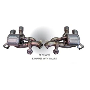 Échappement sport, silencieux arrière avec valve racing TFL Italy FE.019.C01 pour Ferrari 812 Superfast/GTS