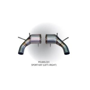 Catalyseur sport inox, TFL Italy PO.005.C01 pour Porsche 991/992 Turbo/Turbo S