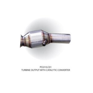Sortie de turbo avec catalyseur, TFL Italy PO.010.C01 pour Porsche 718 GTS Turbo