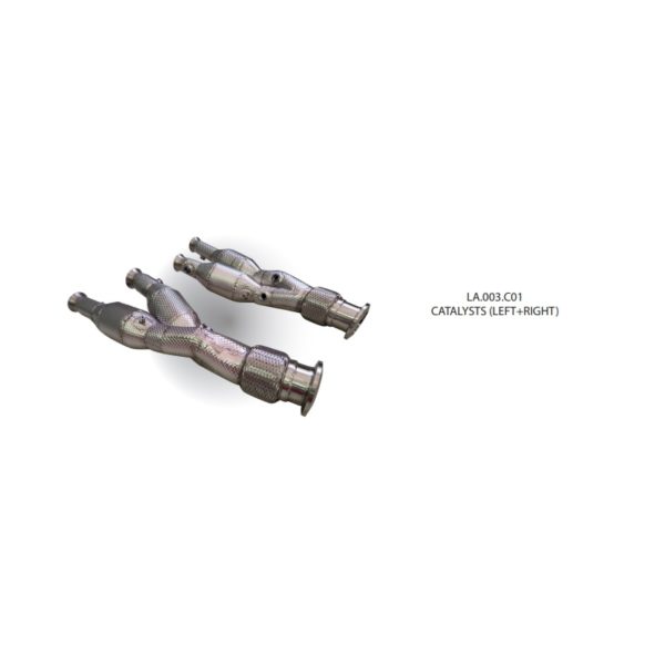 Catalyseur sport inox, TFL Italy LA.003.C01 pour Lamborghini Aventador SVJ